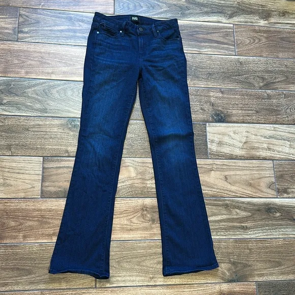 Women’s Paige Manhattan Boot Cut Jean in color Cinema size 28
