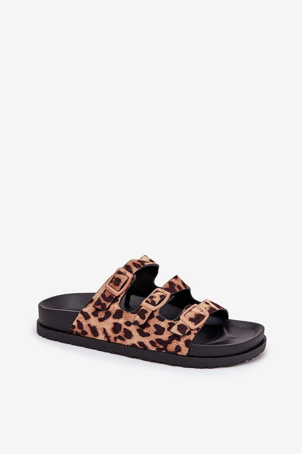 Women's slippers made of eco suede