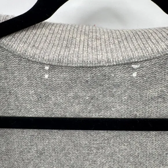 Woolrich Full Zip Sweater Vest Womens Large Gray 100% Lambswool Sheep