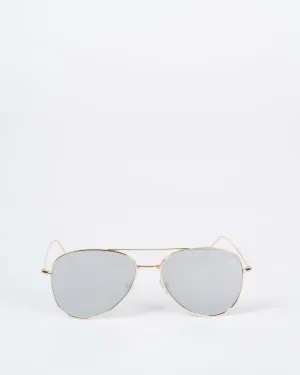 wooster - gold with silver flat mirror