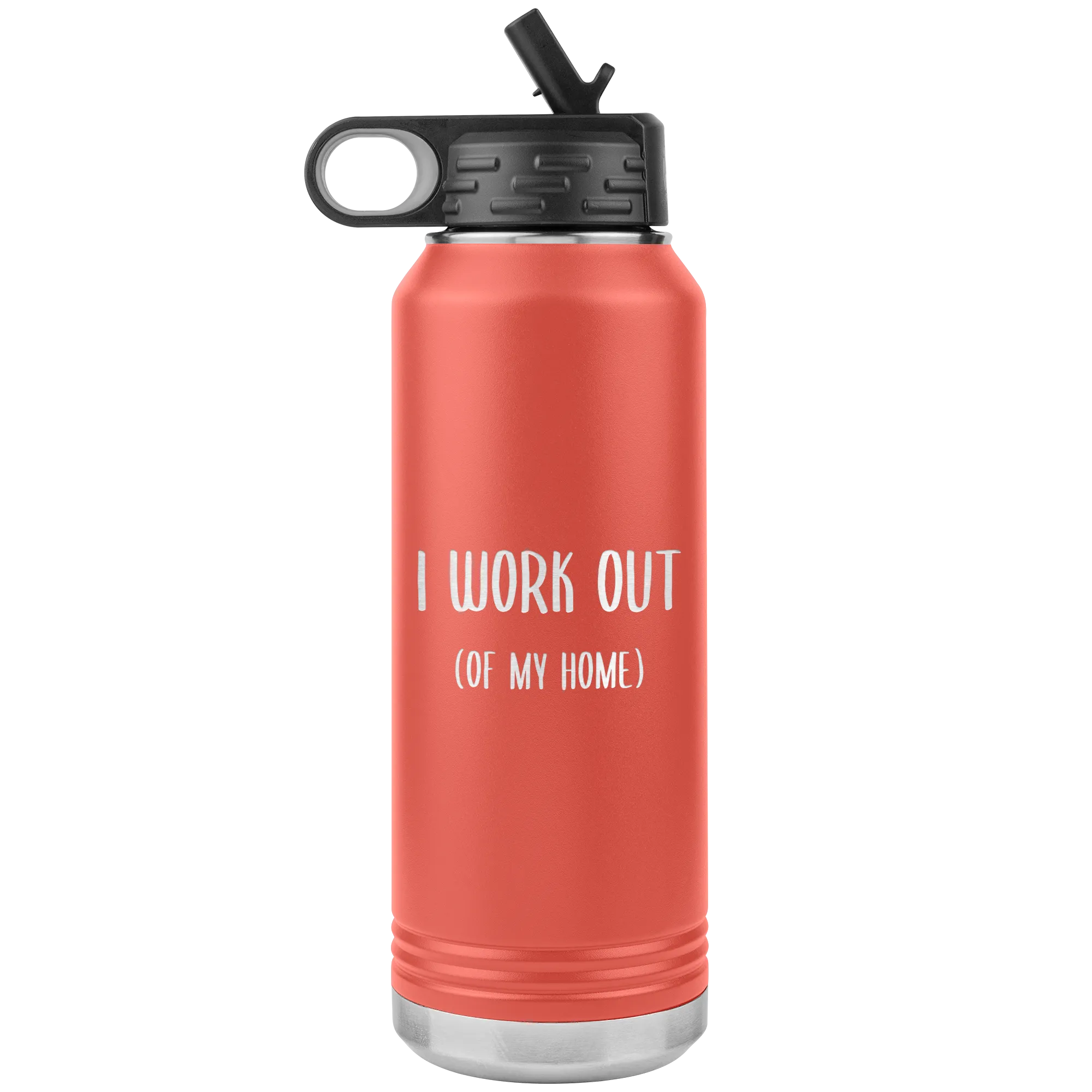 Work From Home Gift I Work Out Of My Home Entrepreneur Home Office WAHM Life WFH Home Based Business Insulated Water Bottle 32oz BPA Free