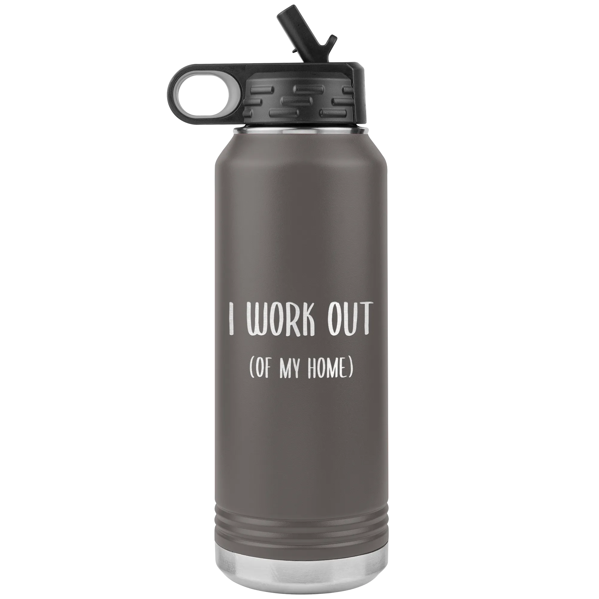 Work From Home Gift I Work Out Of My Home Entrepreneur Home Office WAHM Life WFH Home Based Business Insulated Water Bottle 32oz BPA Free