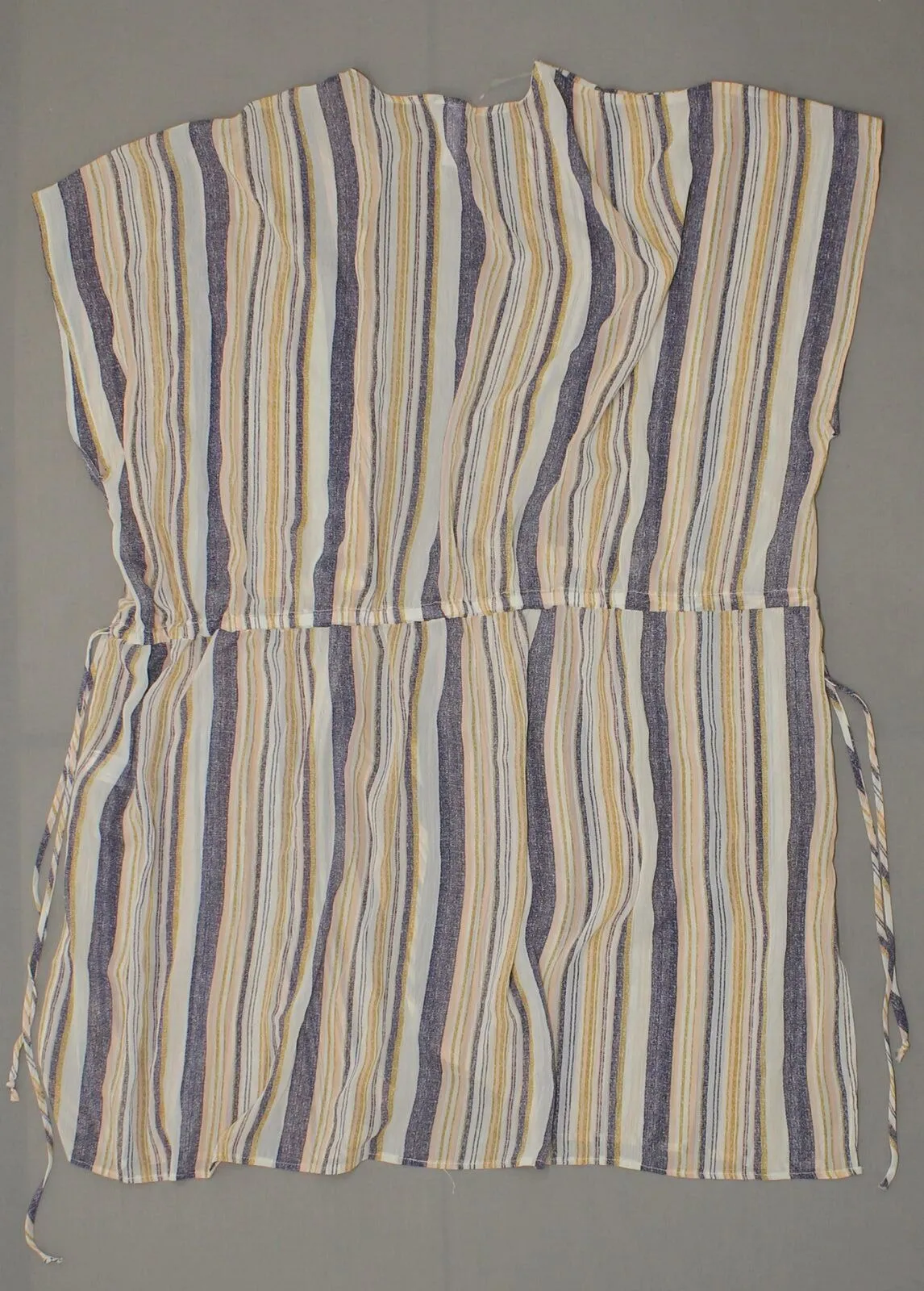 Xhilaration Women's Short Sleeve Striped Sheer Stripe Kimono
