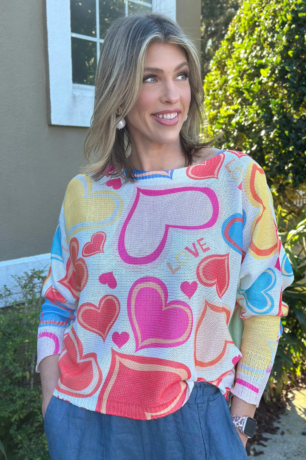You Color My World Batwing Knit Top