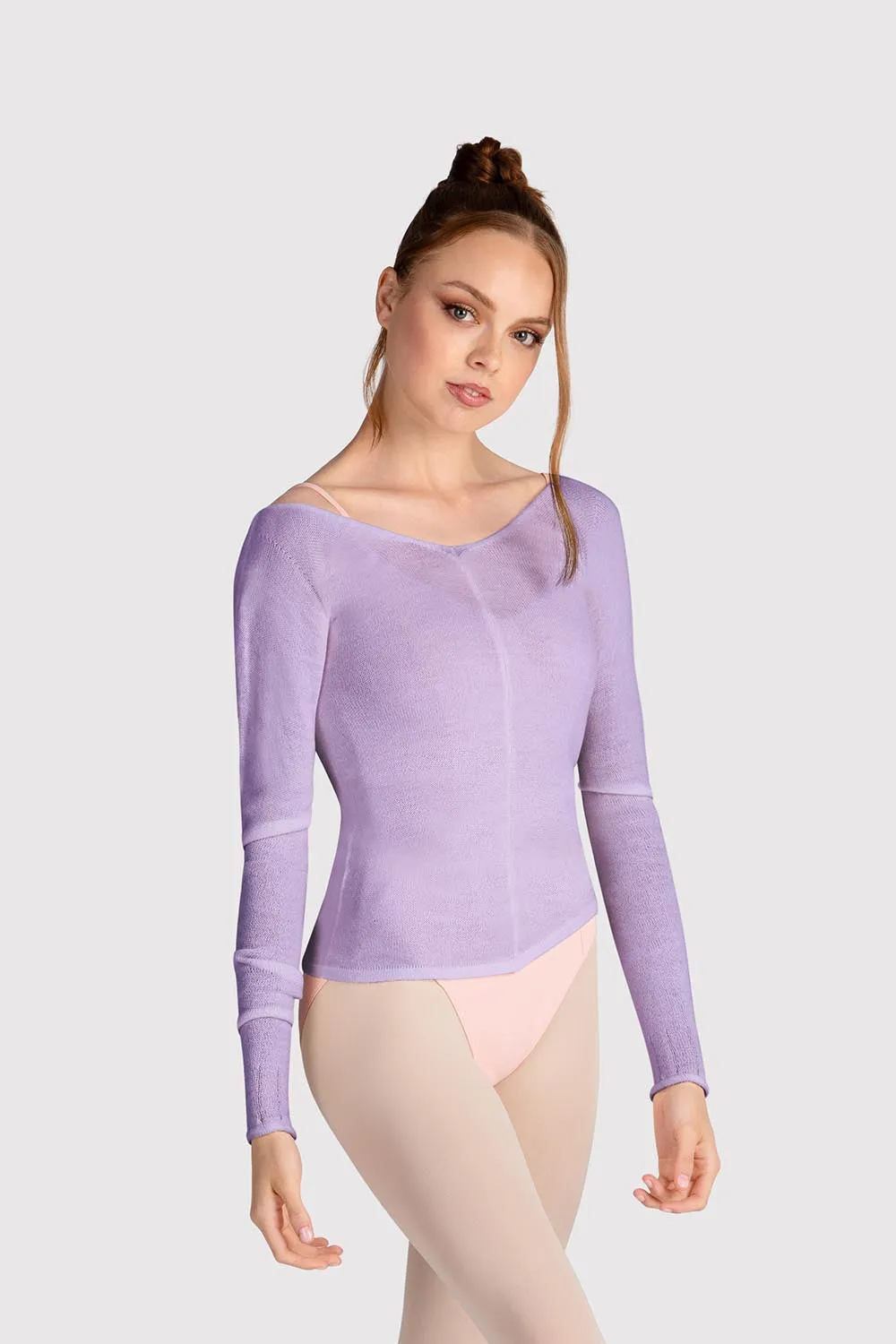 Z0105 - Bloch Kara Long Sleeve V Womens Top
