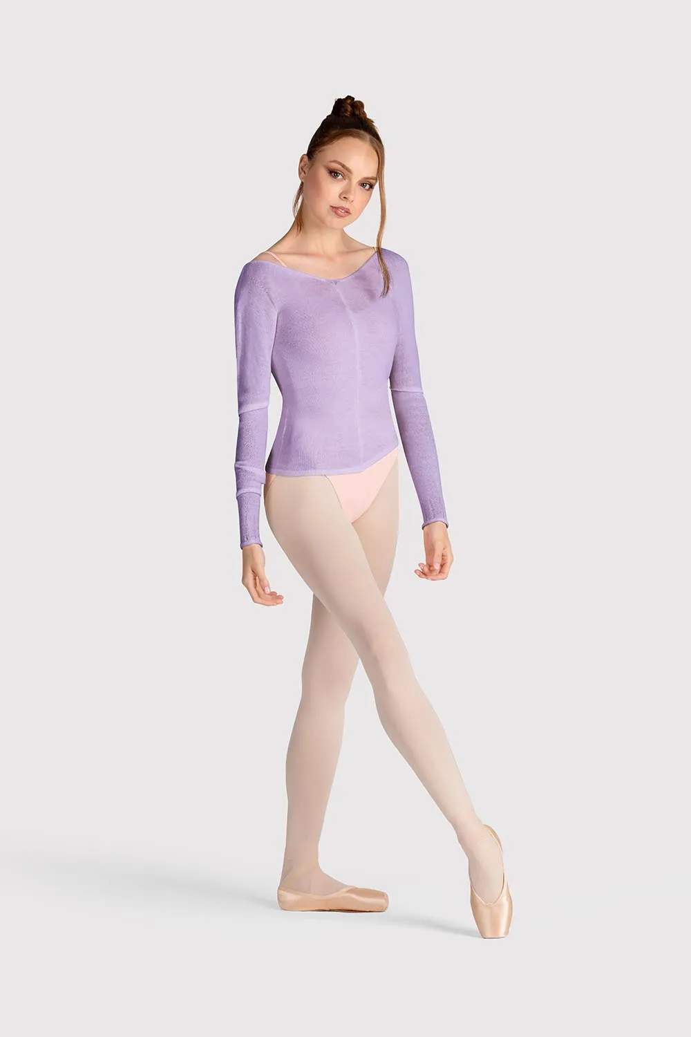 Z0105 - Bloch Kara Long Sleeve V Womens Top