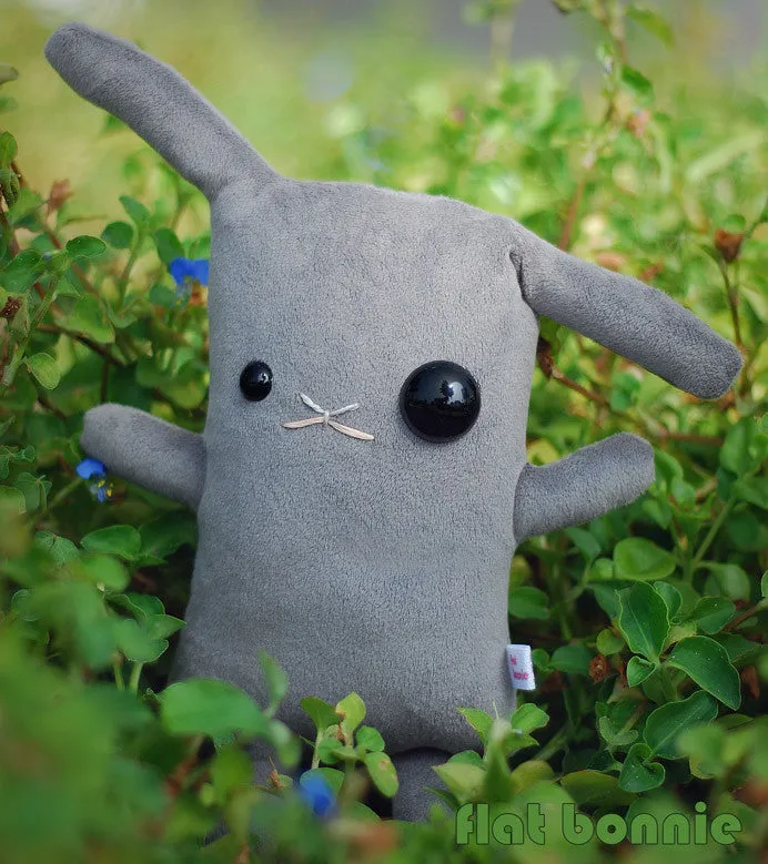 Zombie bunny stuffed animal - Handmade zombie bunny plush doll